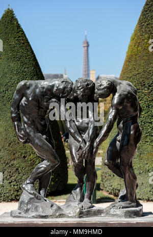 Parigi - Museo Rodin. La scultura di tre tonalità ispirate alla Divina Commedia di Dante Foto Stock