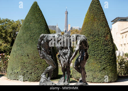 Parigi - Museo Rodin. La scultura di tre tonalità ispirate alla Divina Commedia di Dante Foto Stock