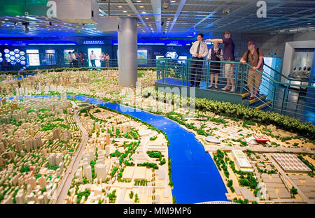 Cina.Shanghai: Shanghai Urban Planning Exhibition Center Foto Stock