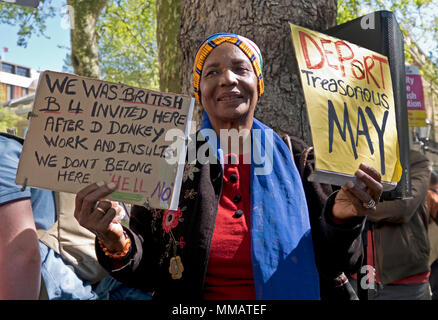 Marzo in solidarietà con le deportazioni Windrush Foto Stock