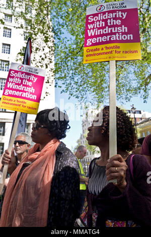 Marzo in solidarietà con le deportazioni Windrush Foto Stock