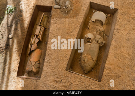 Romano e paleo-necropoli cristiana, TARRAGONA, Spagna Foto Stock