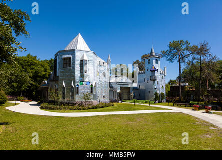Salomone Castello costruito da scuptor Howard Solomon come una casa nella Ona, Florida ora un'attrazione turistica Foto Stock