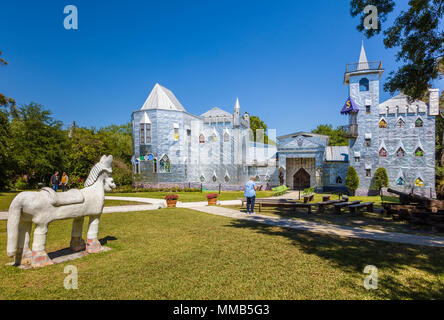 Salomone Castello costruito da scuptor Howard Solomon come una casa nella Ona, Florida ora un'attrazione turistica Foto Stock