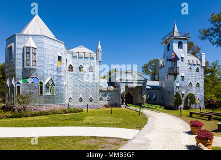 Salomone Castello costruito da scuptor Howard Solomon come una casa nella Ona, Florida ora un'attrazione turistica Foto Stock