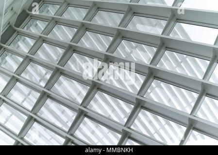 Vista interna del Milwaukee Art Museum di Milwaukee, Wisconsin, Stati Uniti d'America. Foto Stock