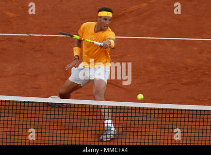 Madrid, Spagna. 10 Maggio 2018: Mutua Madrid Open 2018 di tennis. (Foto: Jose Cuesta/261/Cordon Premere). Match tra Rafael Nadal (ESP) e Diego Schwartzman (ARG). Credito: CORDON PREMERE/Alamy Live News Foto Stock