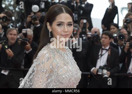 Araya Hargate assiste la premiere di 'Spiacente, Angelo' durante la settantunesima Cannes Film Festival presso il Palais des Festivals a Cannes, Francia, il 10 maggio 2018. | Verwendung weltweit Foto Stock