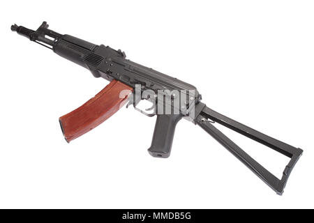 Kalashnikov AK-105 moderno fucile da assalto su bianco Foto Stock