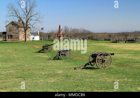 Sito di due importanti vittorie confederate durante la Guerra Civile Americana, casa di Henry Hill è ora parte di Manassas National Battlefield Park in Virginia Foto Stock