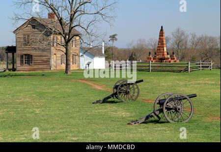 Sito di due importanti vittorie confederate durante la Guerra Civile Americana, casa di Henry Hill è ora parte di Manassas National Battlefield Park in Virginia Foto Stock