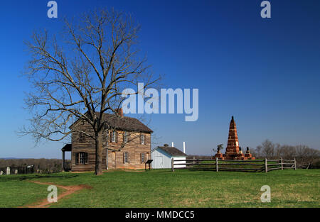 Sito di due importanti vittorie confederate durante la Guerra Civile Americana, casa di Henry Hill è ora parte di Manassas National Battlefield Park in Virginia Foto Stock