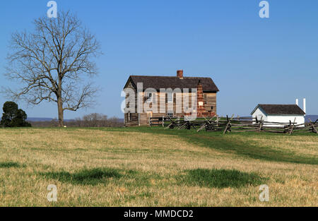 Sito di due importanti vittorie confederate durante la Guerra Civile Americana, casa di Henry Hill è ora parte di Manassas National Battlefield Park in Virginia Foto Stock