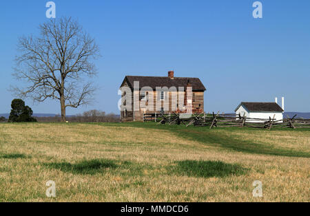 Sito di due importanti vittorie confederate durante la Guerra Civile Americana, casa di Henry Hill è ora parte di Manassas National Battlefield Park in Virginia Foto Stock