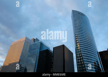 Immobili nel quartiere degli affari La Defense, Francia. Foto Stock