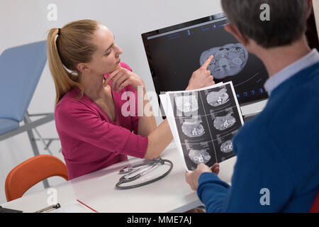 Consultazione di Urologia Foto Stock