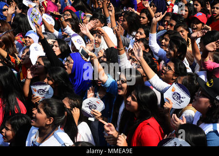 Le donne del Bangladesh godendo il Consart per le donne alla celebrazione internazionale Giornata della donna a Dhanmondi a Dhaka, nel Bangladesh, su 08 Marzo, 2018. Universo Foto Stock