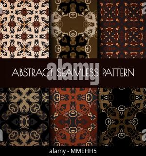 Seamless pattern impostato Illustrazione Vettoriale