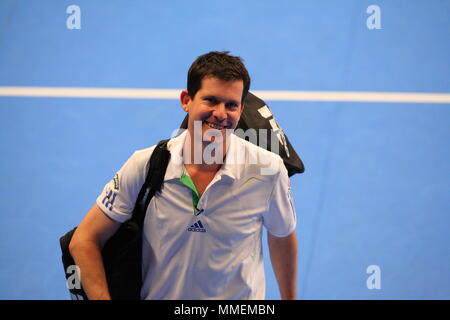 AEGON Masters di tennis, leggende corrispondono Ð Tim Henman, 1 dicembre 2011, la Royal Albert Hall di Londra - Inghilterra Foto Stock