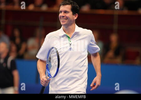 AEGON Masters di tennis, leggende corrispondono Ð Tim Henman, 1 dicembre 2011, la Royal Albert Hall di Londra - Inghilterra Foto Stock