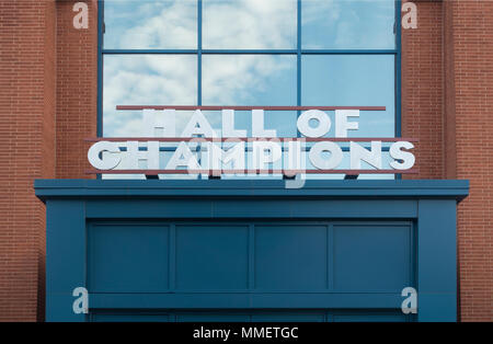 NCAA headquarters building in Indianapolis in Indiana Foto Stock