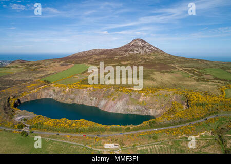 Il grande la montagna Sugar Loaf in oriente County Wicklow, Irlanda. Foto Stock