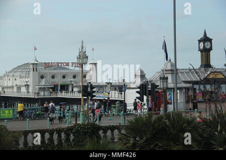 Palazzo di Brighton Pier e Brighton, Sussex Foto Stock