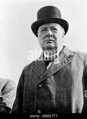 Il Primo Ministro Winston Churchill di Gran Bretagna Foto Stock