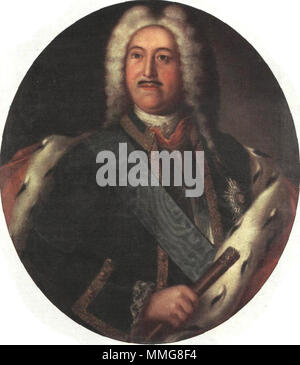 Il principe Mikhail Mikhailovich Golitsyn (1675 - 1730) Russo maresciallo di campo. Foto Stock