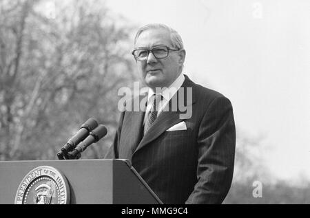 Il primo ministro James Callaghan, Primo Ministro del Regno Unito, Leonard James Callaghan, (1912 - 2005), Jim Callaghan, Primo Ministro del Regno Unito dal 1976 al 1979 Foto Stock