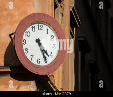 Orologio in Roma, Italia, Europa Foto Stock