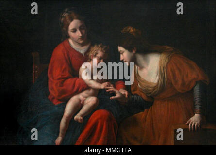 Un Turchi Matrimonio místico de Santa Catalina Louvre Foto Stock