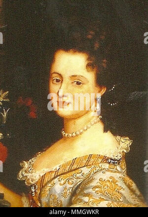 . Inglese: Anne Marie Franziska di Sax-Lauenburg, granduchess della Toscana. Italiano: Anna Maria Francesca di Sassonia-Lauenburg, granduchessa di Toscana. . Circa 1690. Unknown 47 Anna Marie Franziska di Sax-Lauenburg Foto Stock