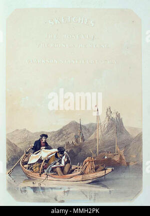 . Inglese: Klotten sulla Mosella; l'artista disegna se stesso in barca in primo piano Deutsch: Klotten an der Mosel; der Künstler malte sich selbst im Boot im Vordergrund Français : Klotten sur la Moselle; l'artiste un dessiné lui-même dans le bateau au premier piano . 1838. La Clarkson Frederick Stanfield (1793-1867) nomi alternativi William Clarkson Stanfield Descrizione pittore inglese Data di nascita e morte 3 Dicembre 1793 18 Maggio 1867 Luogo di nascita e morte Sunderland Hampstead sede di lavoro britannica competente controllo : Q1095862 VIAF:?ISNI 44523948:?0000 0001 1471 5101 ULAN:?500012527 Foto Stock