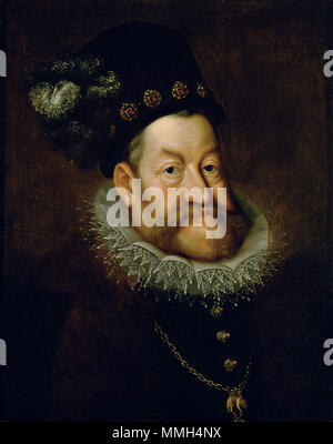 Ritratto dell'imperatore Rudolf II. circa 1606/1608. Hans von Aachen - Ritratto dell'Imperatore Rodolfo II Foto Stock