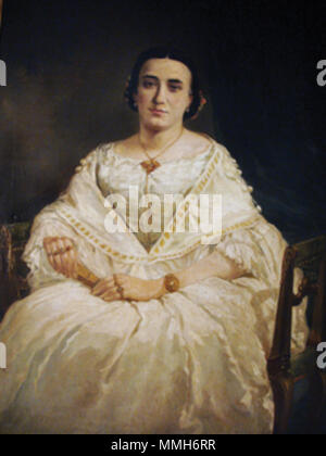 . Signora in bianco . 1859. Federico de Madrazo y Kuntz (1815-1894) Descrizione pittore Spagnolo-italiano, litografo, scrittore e direttore del museo, Data di nascita e morte 9 Febbraio 1815 10 Giugno 1894 Luogo di nascita e morte di Madrid Roma sede di lavoro Madrid, Roma competente controllo : Q1345186 VIAF:?ISNI 41993001:?0000 0000 6636 676 X ULAN:?500012679 LCCN:?nr95018886 NLA:?35506854 WorldCat Federico de Madrazo - Dama de branco, 1859 Foto Stock