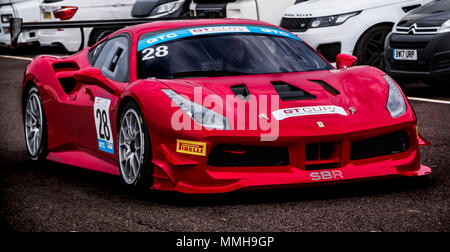 Una moderna Ferrari 488 GT3 racing car Foto Stock