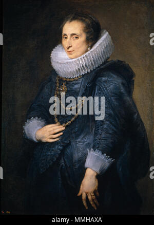 Signora sconosciuta. circa 1628. Anton van Dyck - signora sconosciuta Foto Stock