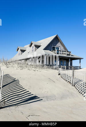 Spiaggia appartata casa. Foto Stock