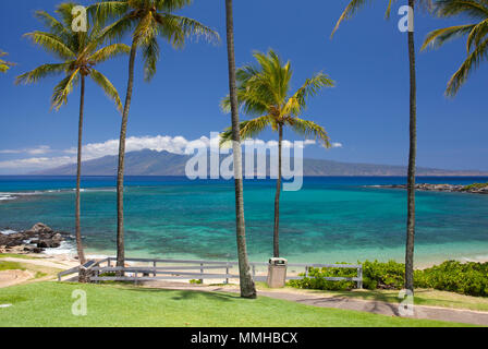 Bella e tranquilla giornata di Kapalua Bay, Maui, Hawaii. Foto Stock