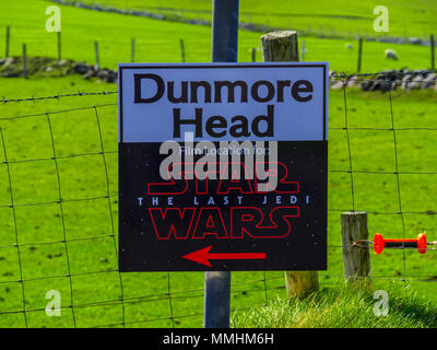 Dunmore Head - famosa località di film di Star Wars Foto Stock