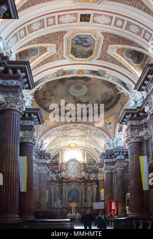 Poznan, Polonia, 30 Aprile 2018: Basilica Minore di San Stanislao Foto Stock