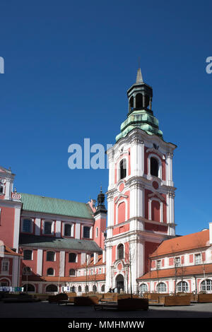 Poznan, Polonia, 30 Aprile 2018: Basilica Minore di San Stanislao Foto Stock