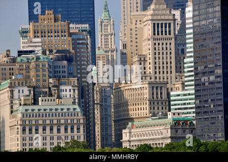 Edifici nel centro cittadino di Manhattan, New York, New York, Stati Uniti d'America Foto Stock