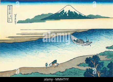 . Parte della serie trentasei vedute del Monte Fuji, n. 22. Giapponese: ?????? - Bush? Tamagawa fiume Tama in Musashi provincia. 1823. Hokusai22 tama-fiume Foto Stock