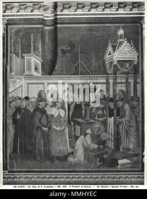 . "Giotto", il presepe di Greccio . 1290s. vedere il nome o la categoria "Giotto", il presepe di Greccio 00 Foto Stock