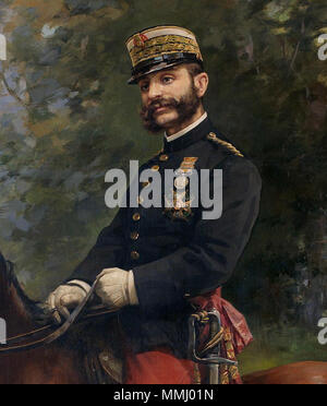 . Español : Alfonso XII, Rey de España (1874/75 - 1885). . 14 dicembre 2010, 13:47:47. Román Navarro (1854-1928) nomi alternativi Roman Navarro • Román Navarro Román Navarro García Román Navarro García a Vinuesa Román Navarro y García de a Vinuesa Descrizione pittore Data di nascita e morte 28 Febbraio 1854 10 Settembre 1928 Luogo di nascita e morte A Coruña, Spagna A Coruña, Spagna competente controllo : Q12399235 VIAF: 95925338 ISNI: 0000 0004 2379 5985 ULAN: 500038513 BNE: XX1377373 Alfonso XII un caballo (versione) Foto Stock