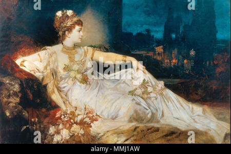 Tedesco: Charlotte Wolter als "Messalina". circa 1875. Hans Makart 003 Foto Stock