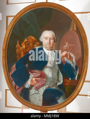 . Ritratto del famoso architetto Luigi Vanvitelli (1700-1773) . Il XVIII secolo. Ludwig Van Wittel Foto Stock