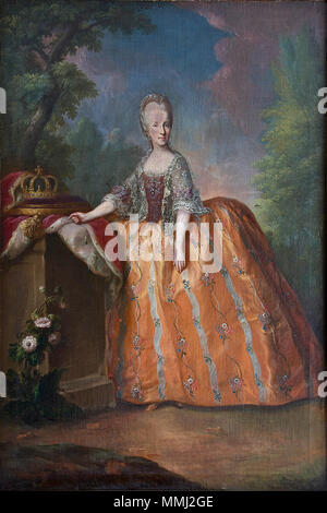 . Français : Portrait en pied de Maria Luisa d'Espagne, grande duchesse de Toscane, futur Impératrice d'Autriche, épouse de Léopold II (1745-1792). Maria Luisa di Spagna. circa 1772. Maria Luisa de Bourbon-Espagne, Grande Duchesse de Toscane Foto Stock